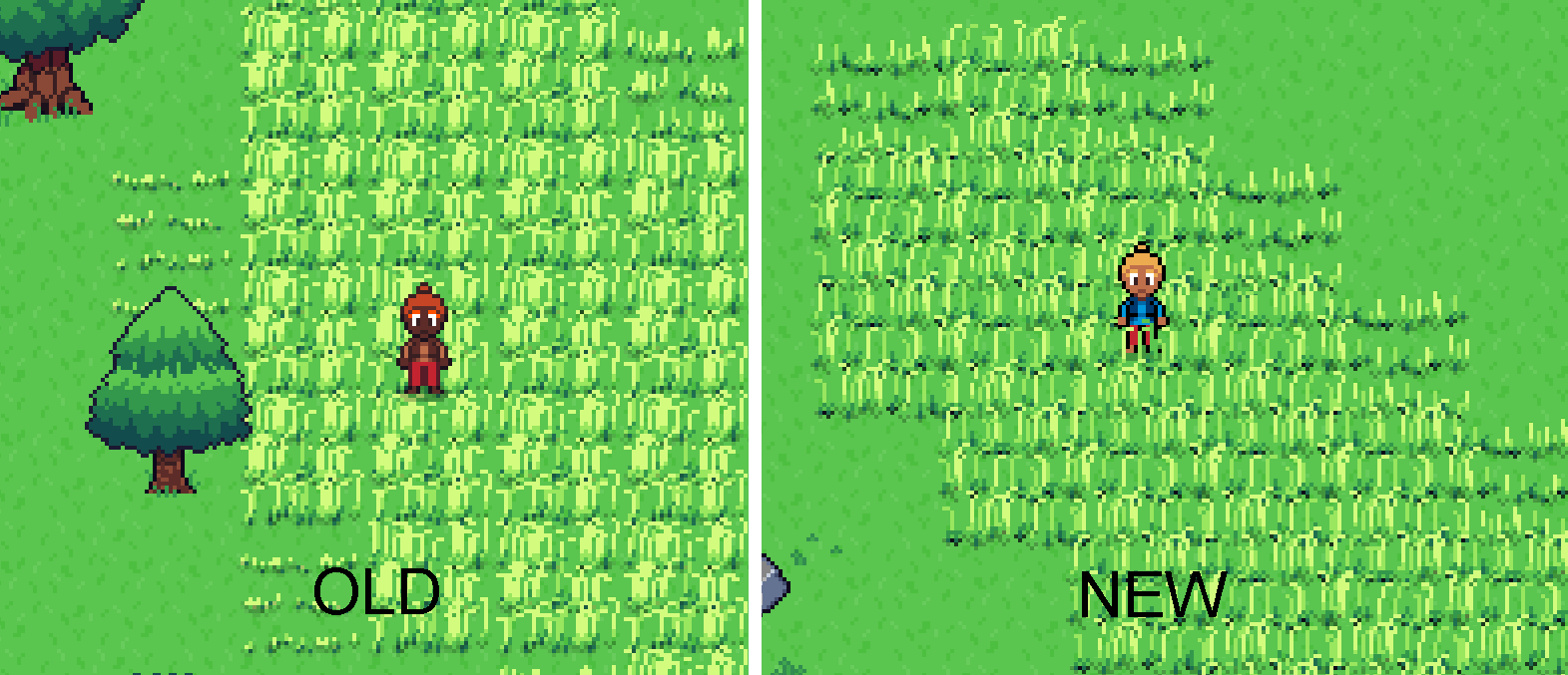 a comparison of plant rendering