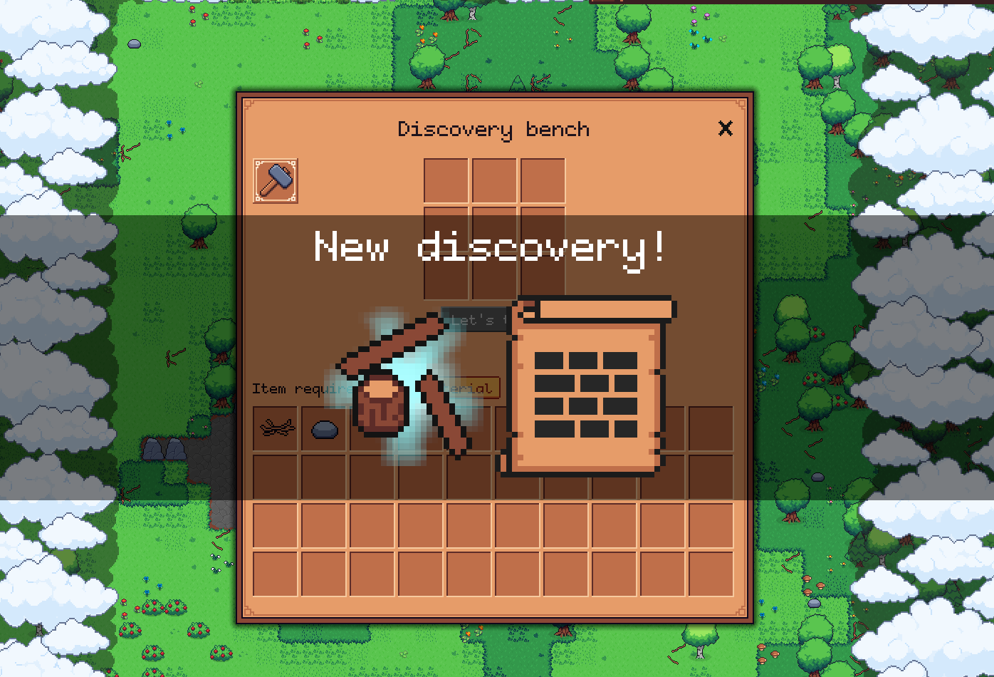 A screenshot of the discovery bench view FX